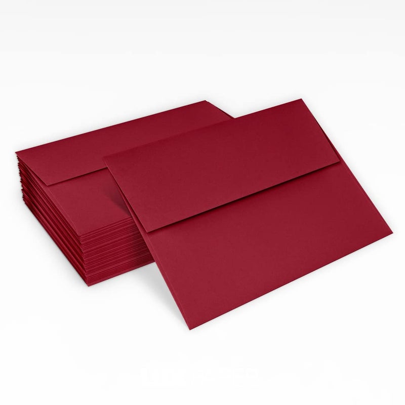 LUXPaper 4Bar A1 Invitation Envelopes | Peel & Press | 3 5/8" x 5 1/8" | Garnet Red | 80lb. Text | 50 Qty - Image 5